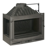 Чугунная каминная топка Invicta Hearth 700 Sélénic left glass with flue valve